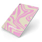 Custom Seventies Apple iPad Case on Silver iPad Side View