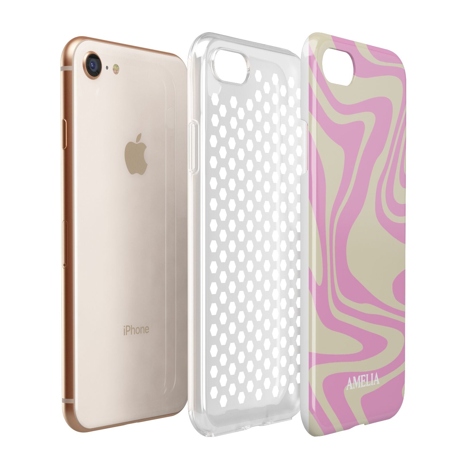 Custom Seventies Apple iPhone 7 8 3D Tough Case Expanded View