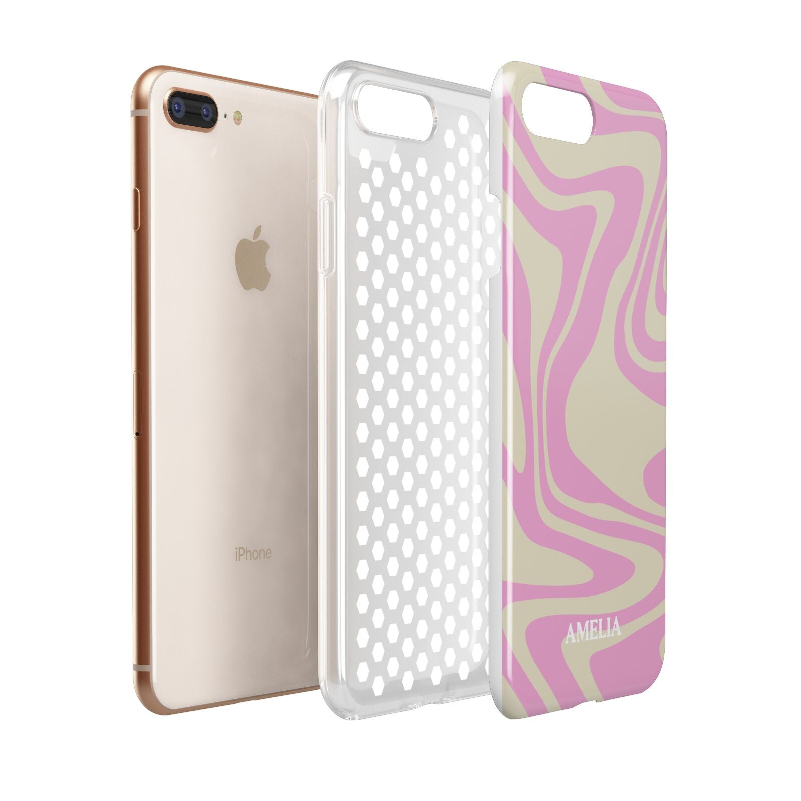 Custom Seventies Apple iPhone 7 8 Plus 3D Tough Case Expanded View