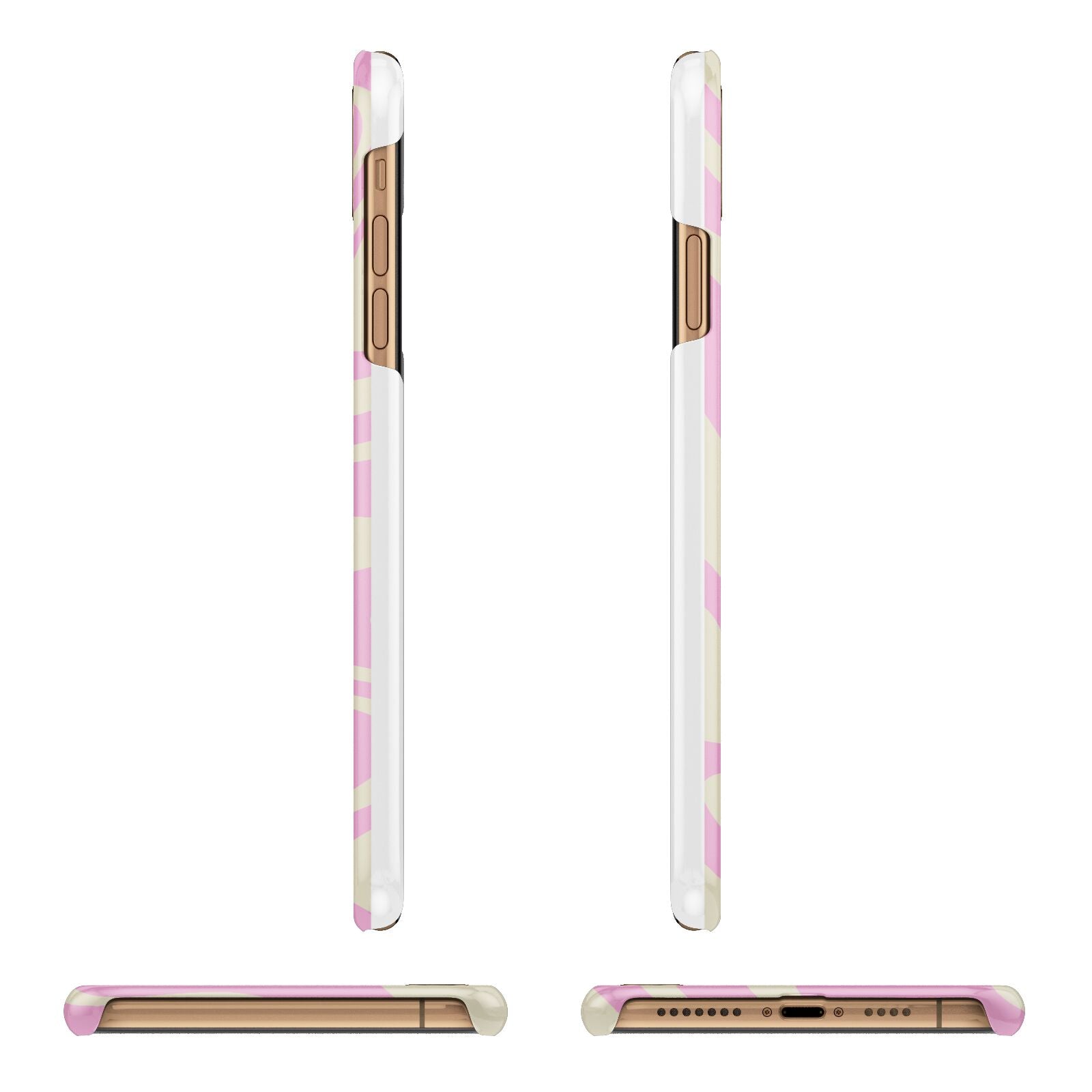 Custom Seventies Apple iPhone Xs Max 3D Wrap Snap Case Angled Images