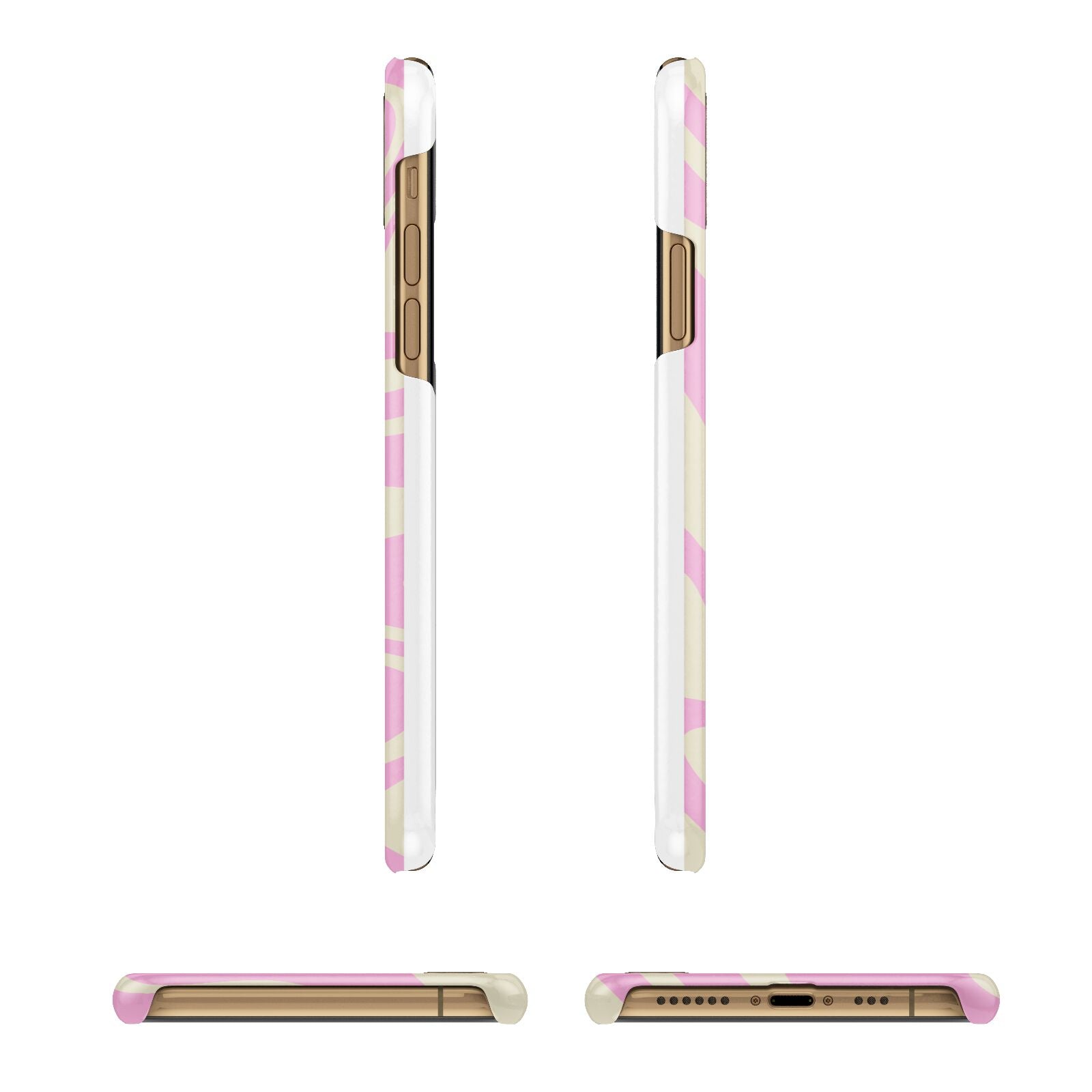 Custom Seventies iPhone 11 3D Snap Case Angle Images