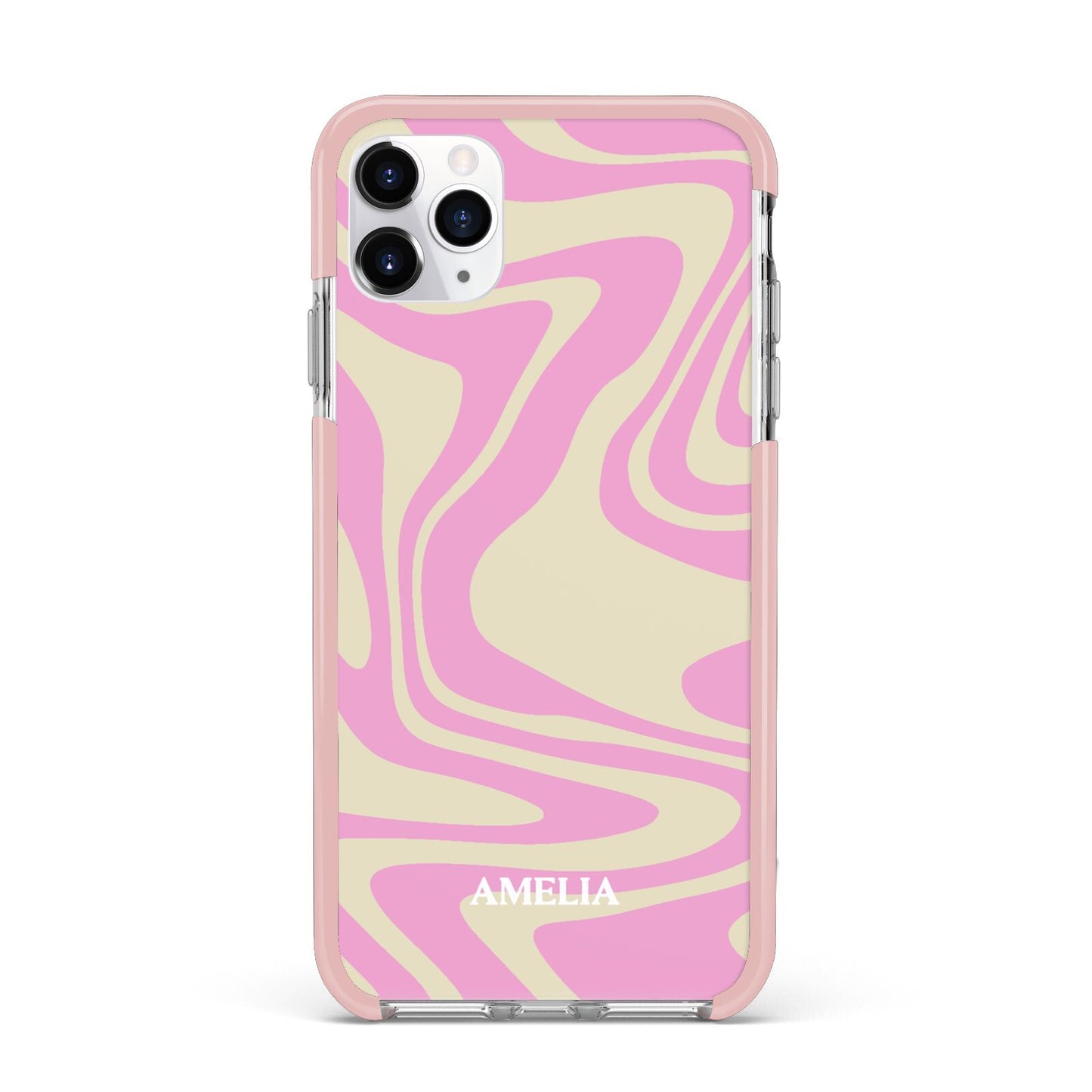 Custom Seventies iPhone 11 Pro Max Impact Pink Edge Case