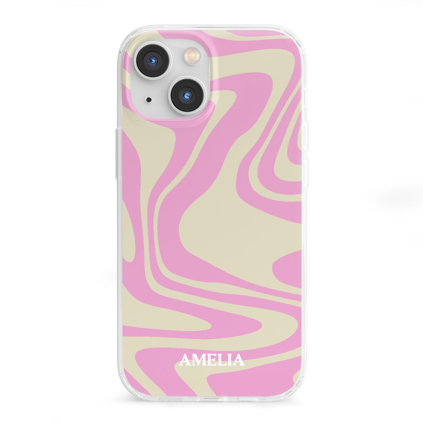 Custom Seventies iPhone 13 Mini Clear Bumper Case