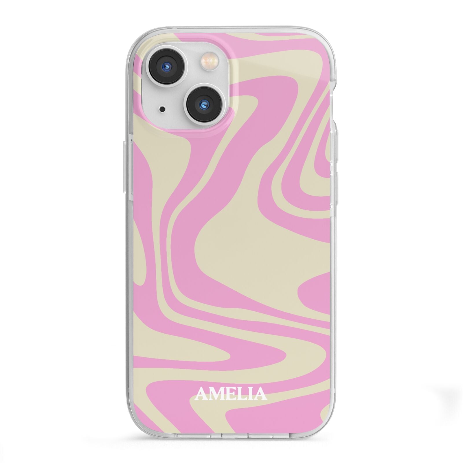 Custom Seventies iPhone 13 Mini TPU Impact Case with White Edges