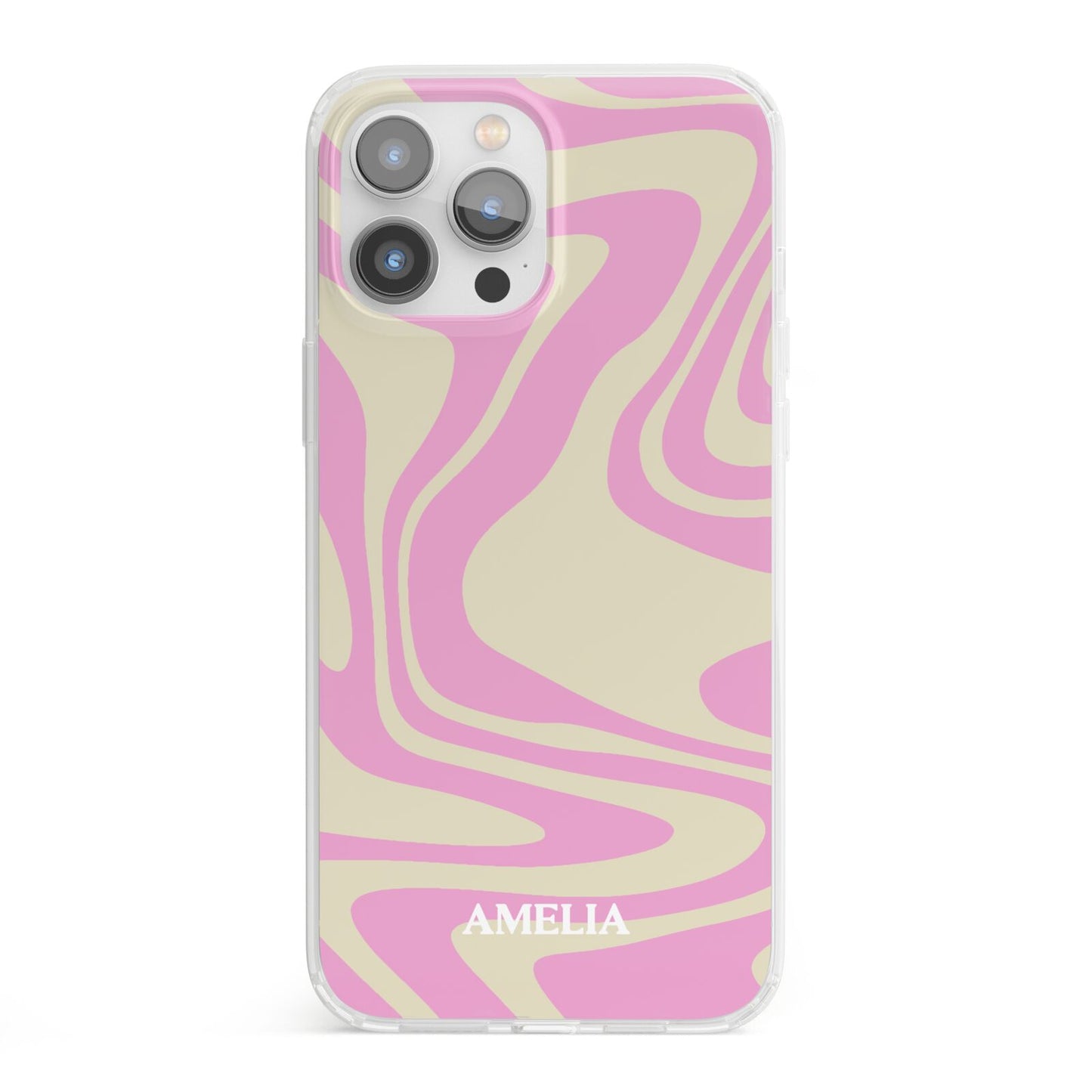 Custom Seventies iPhone 13 Pro Max Clear Bumper Case