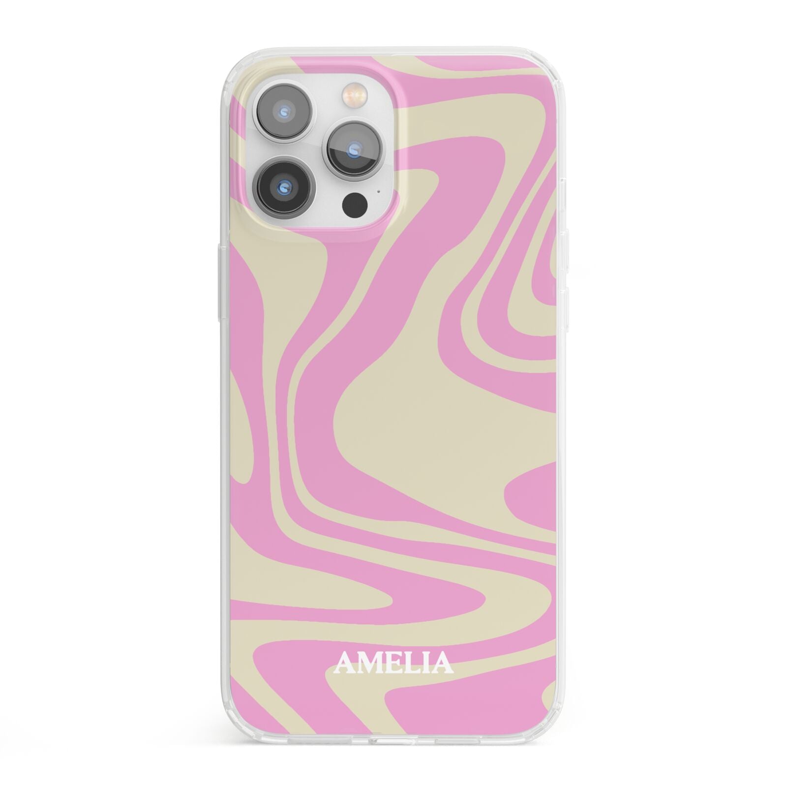 Custom Seventies iPhone 13 Pro Max Clear Bumper Case