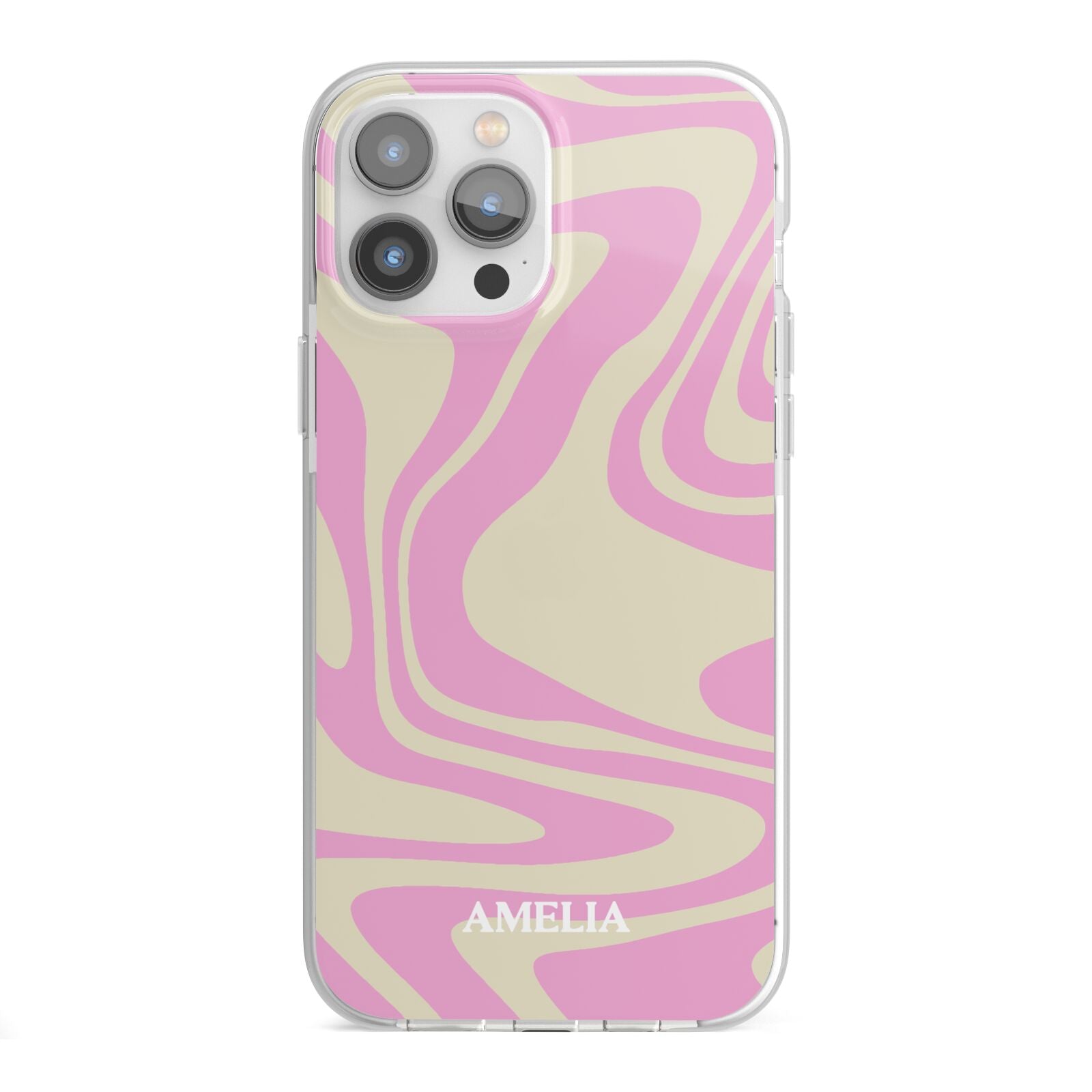 Custom Seventies iPhone 13 Pro Max TPU Impact Case with White Edges