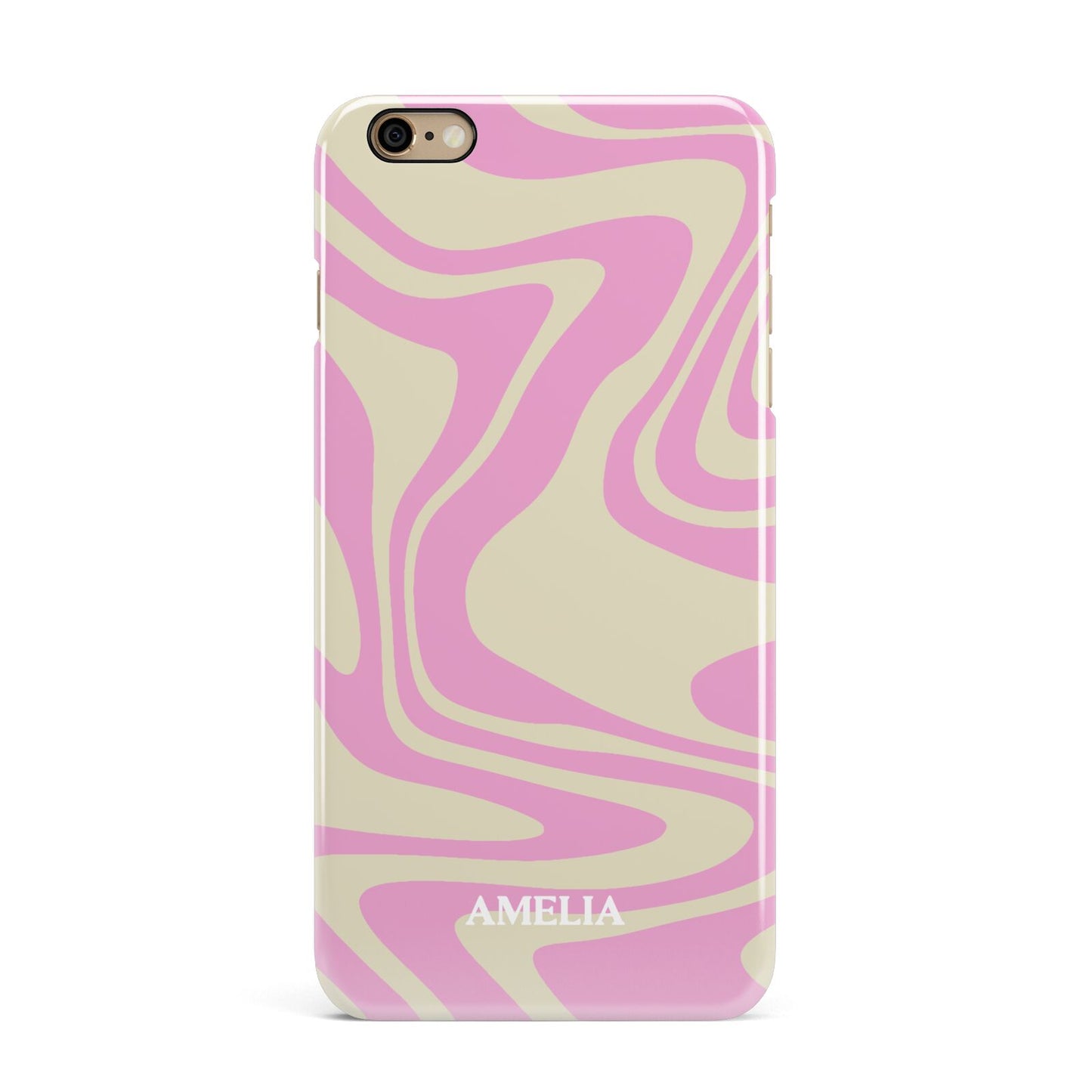 Custom Seventies iPhone 6 Plus 3D Snap Case on Gold Phone