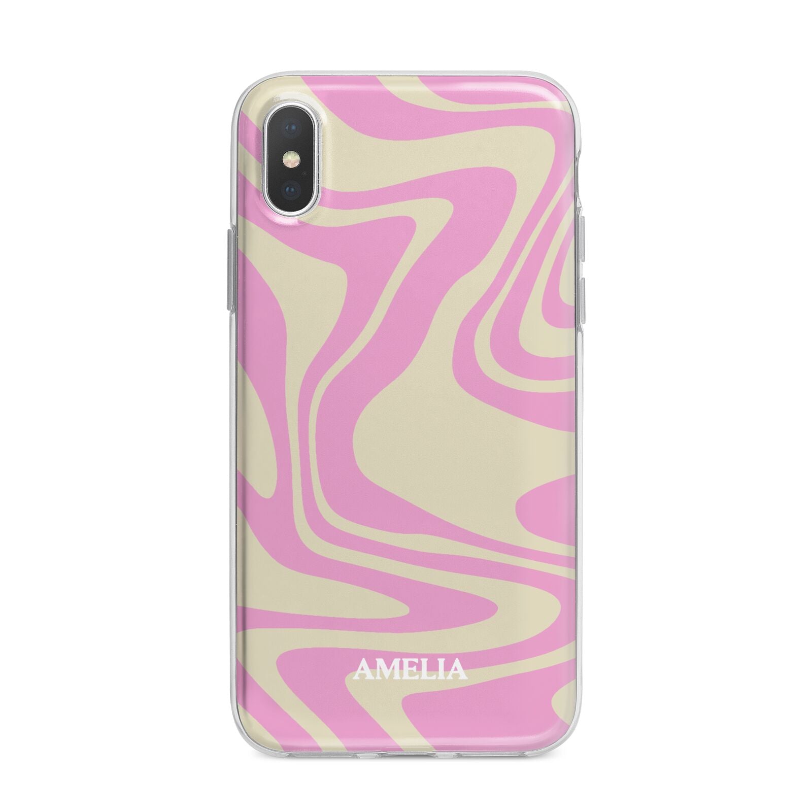 Custom Seventies iPhone X Bumper Case on Silver iPhone Alternative Image 1