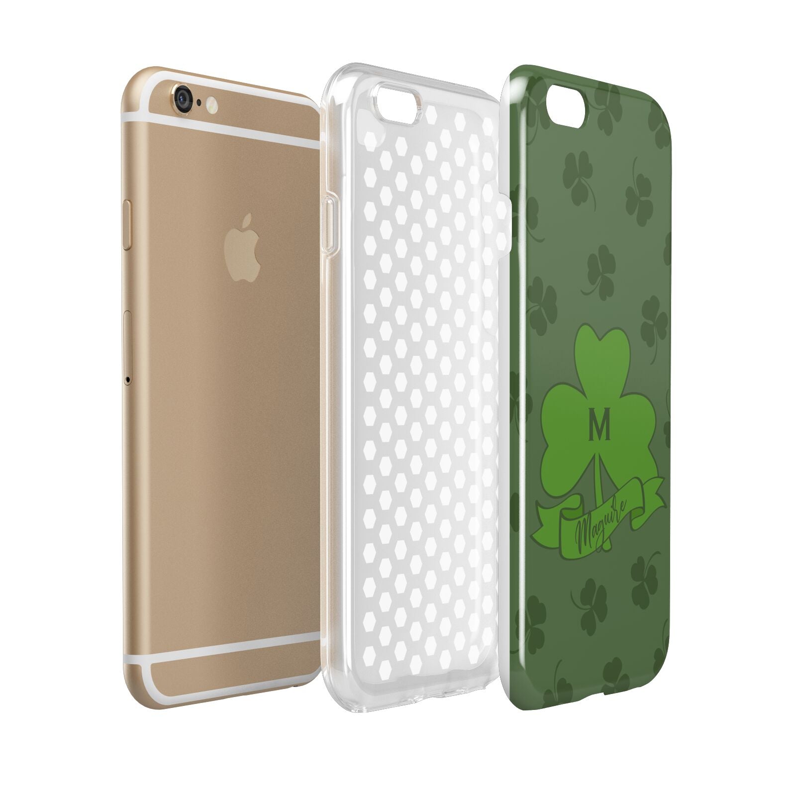 Custom Shamrock Apple iPhone 6 3D Tough Case Expanded view