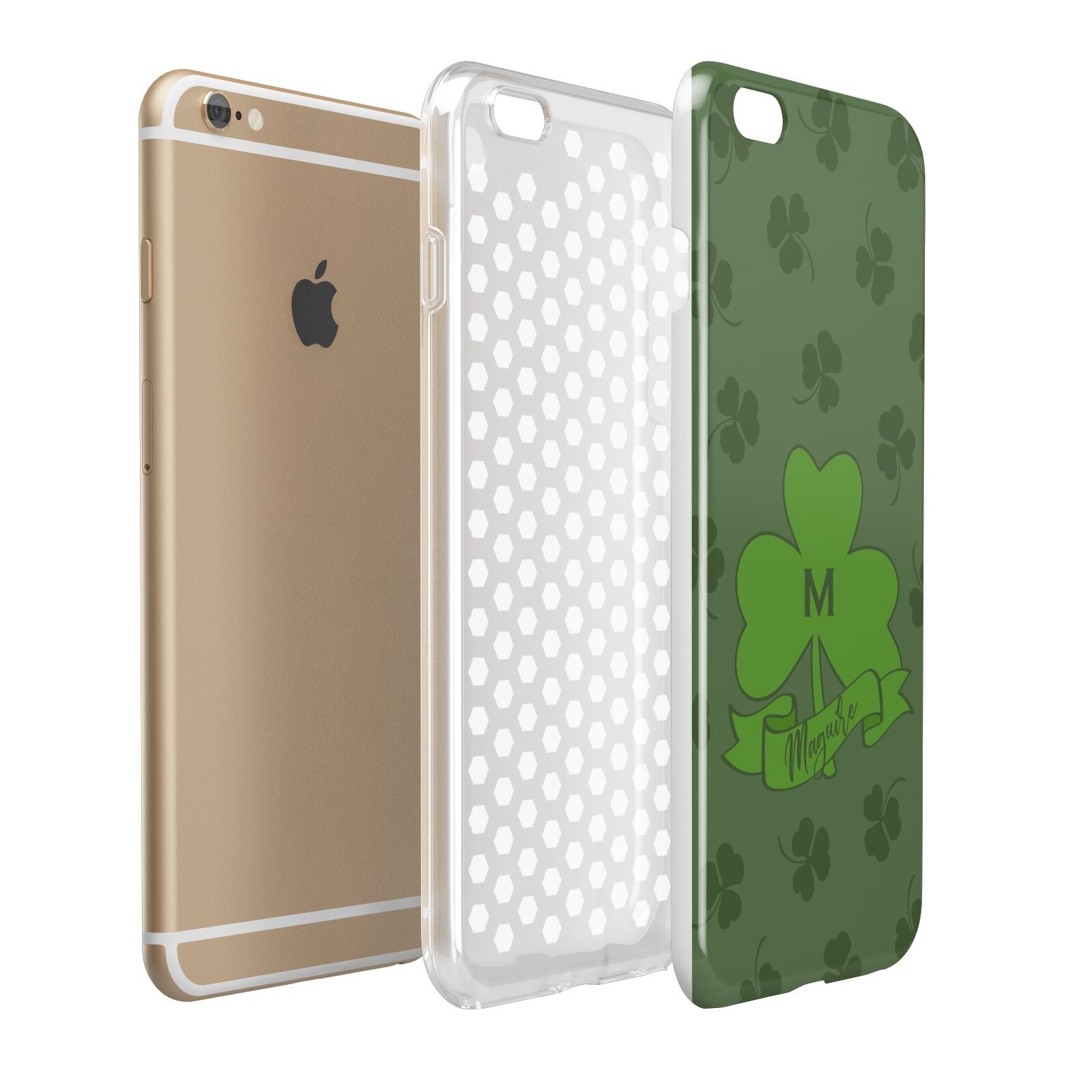 Custom Shamrock Apple iPhone 6 Plus 3D Tough Case Expand Detail Image