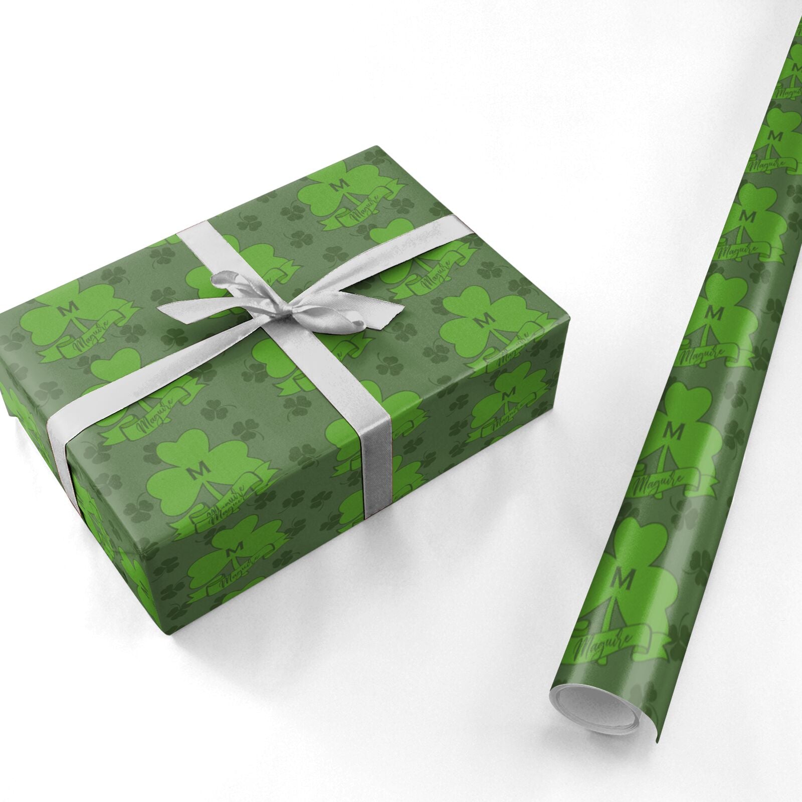 Custom Shamrock Personalised Wrapping Paper