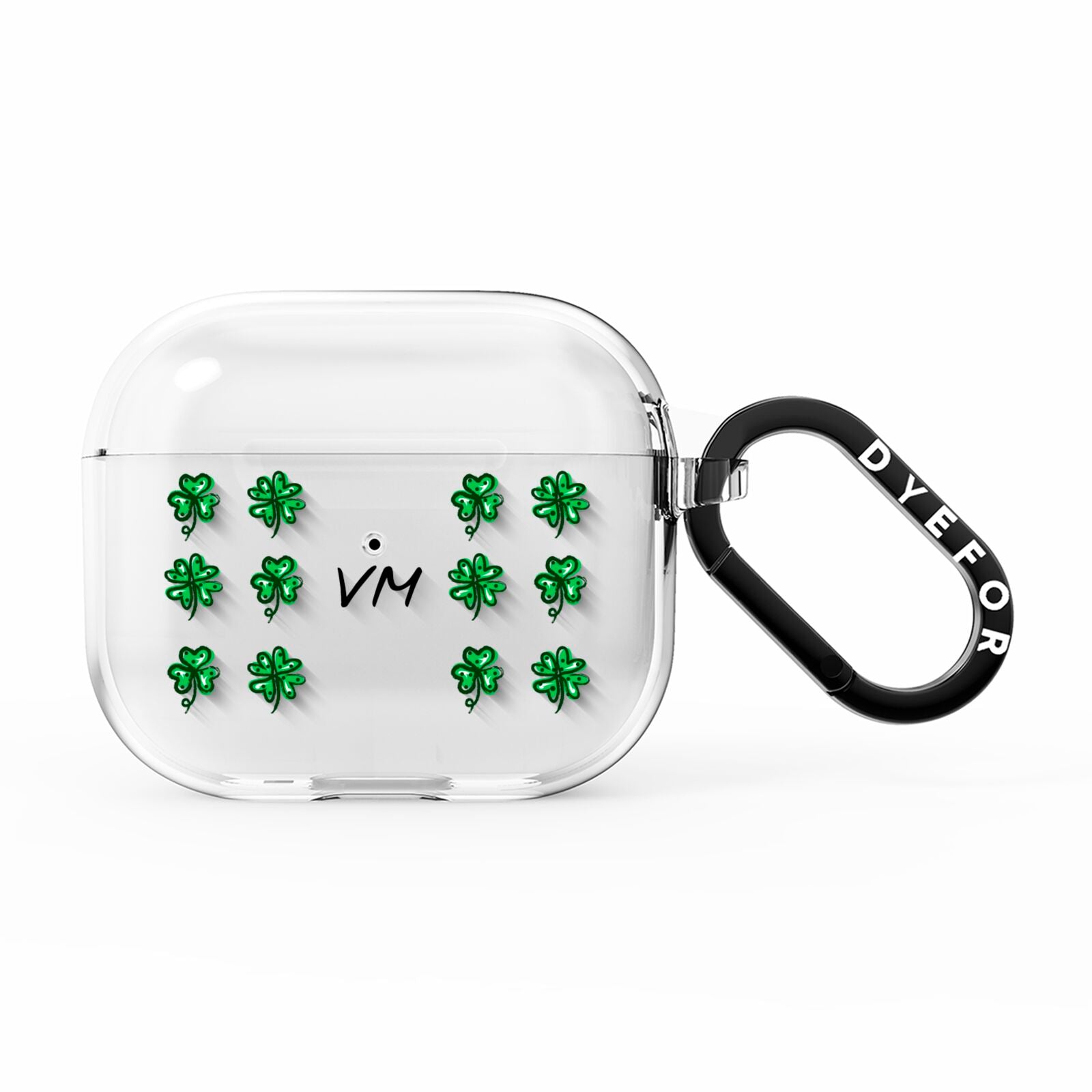 Custom Shamrocks AirPods Clear Case 3rd Gen