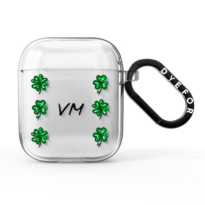 Custom Shamrocks AirPods Clear Case