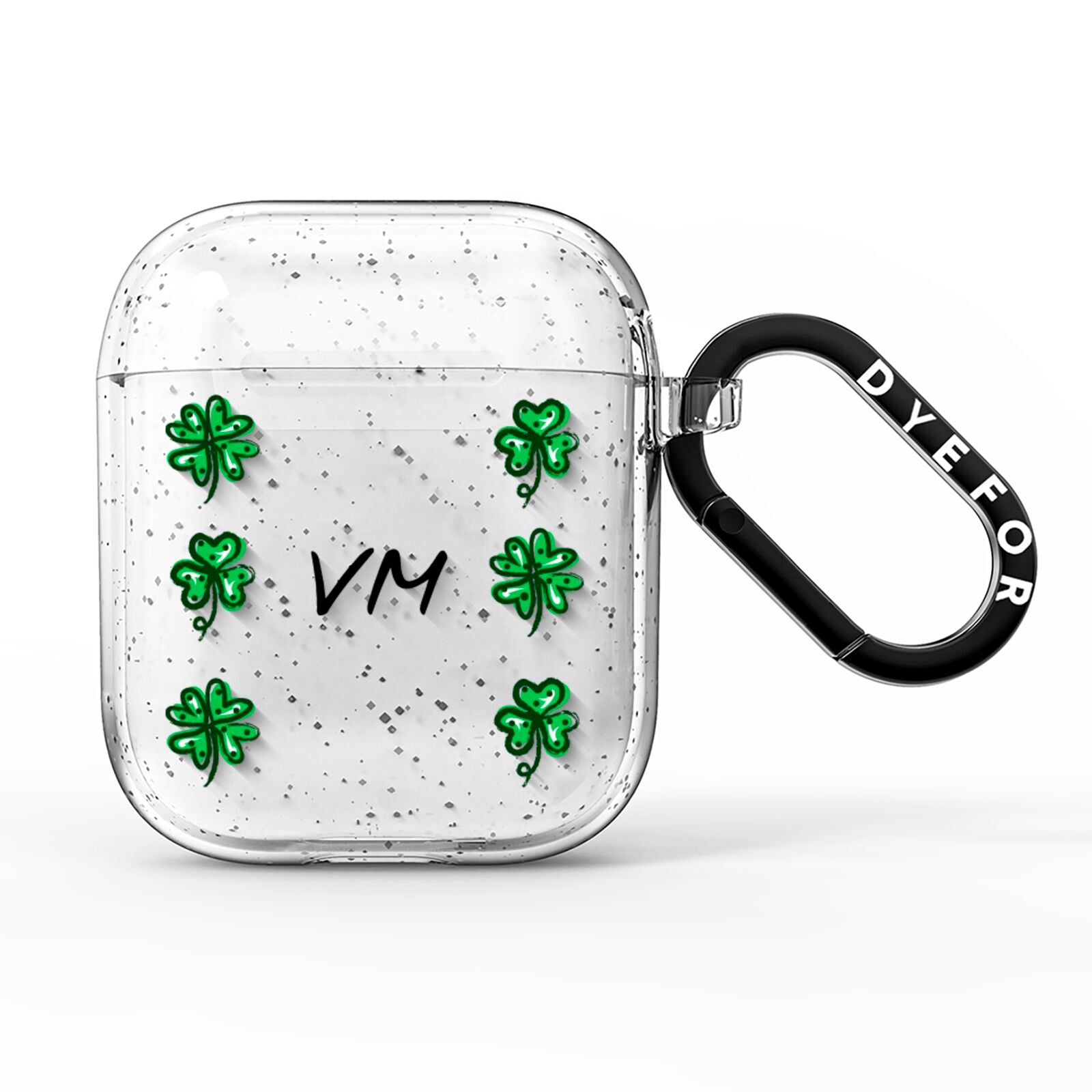 Custom Shamrocks AirPods Glitter Case