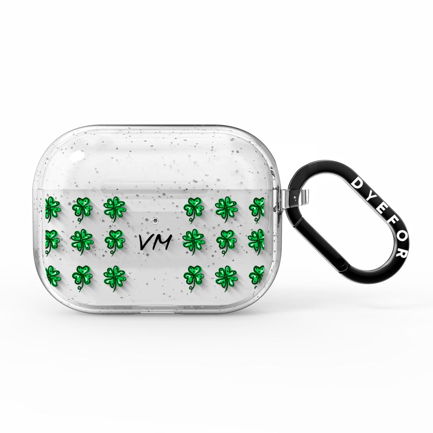 Custom Shamrocks AirPods Pro Glitter Case