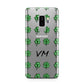 Custom Shamrocks Samsung Galaxy S9 Plus Case on Silver phone