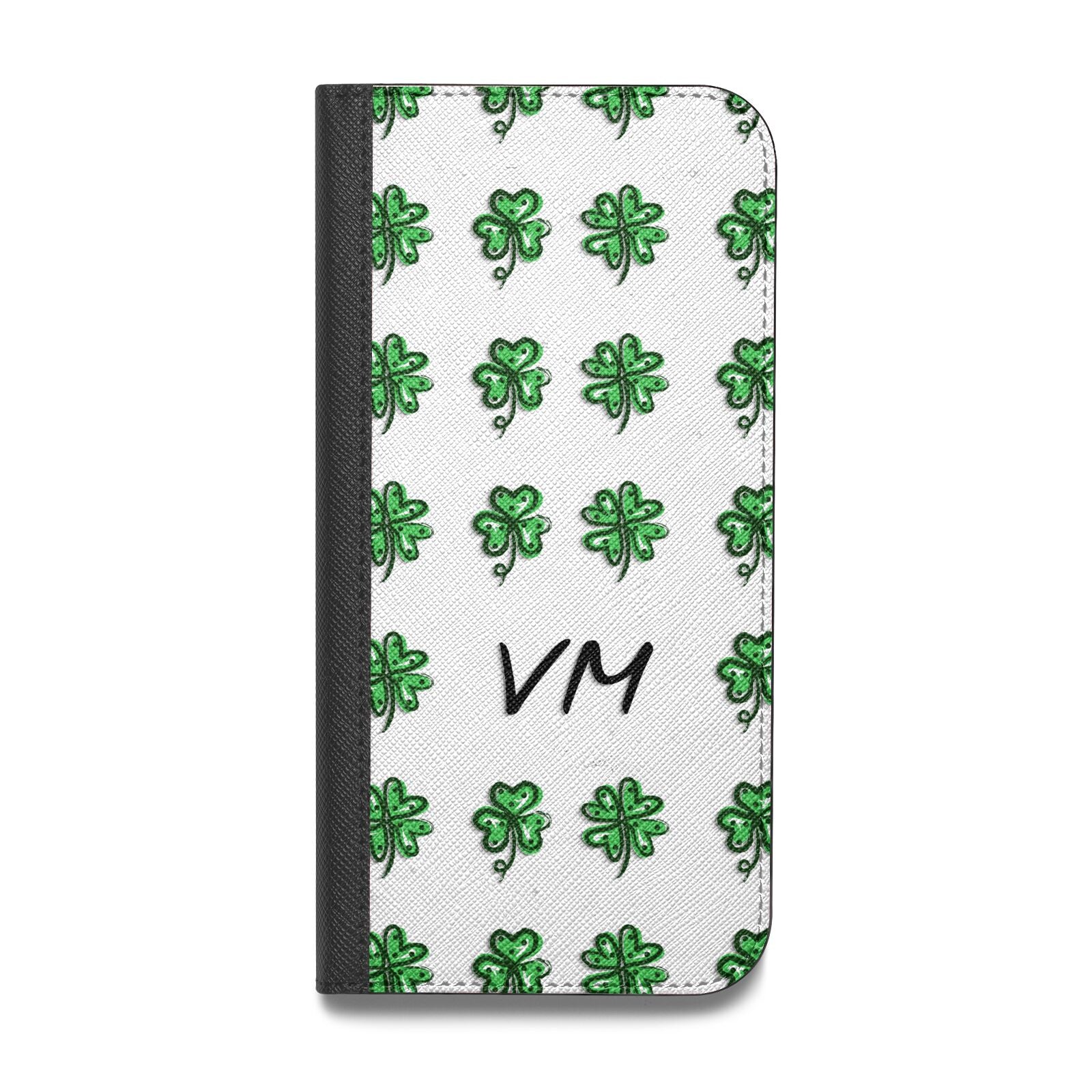 Custom Shamrocks Vegan Leather Flip Samsung Case