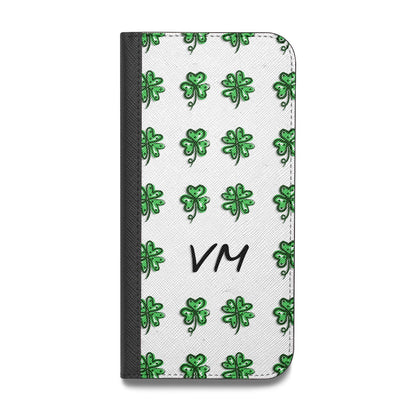 Custom Shamrocks Vegan Leather Flip Samsung Case