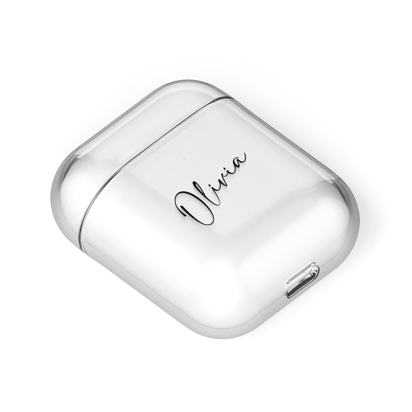 Custom Signature AirPods Case Laid Flat