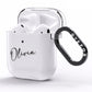 Custom Signature AirPods Clear Case Side Image