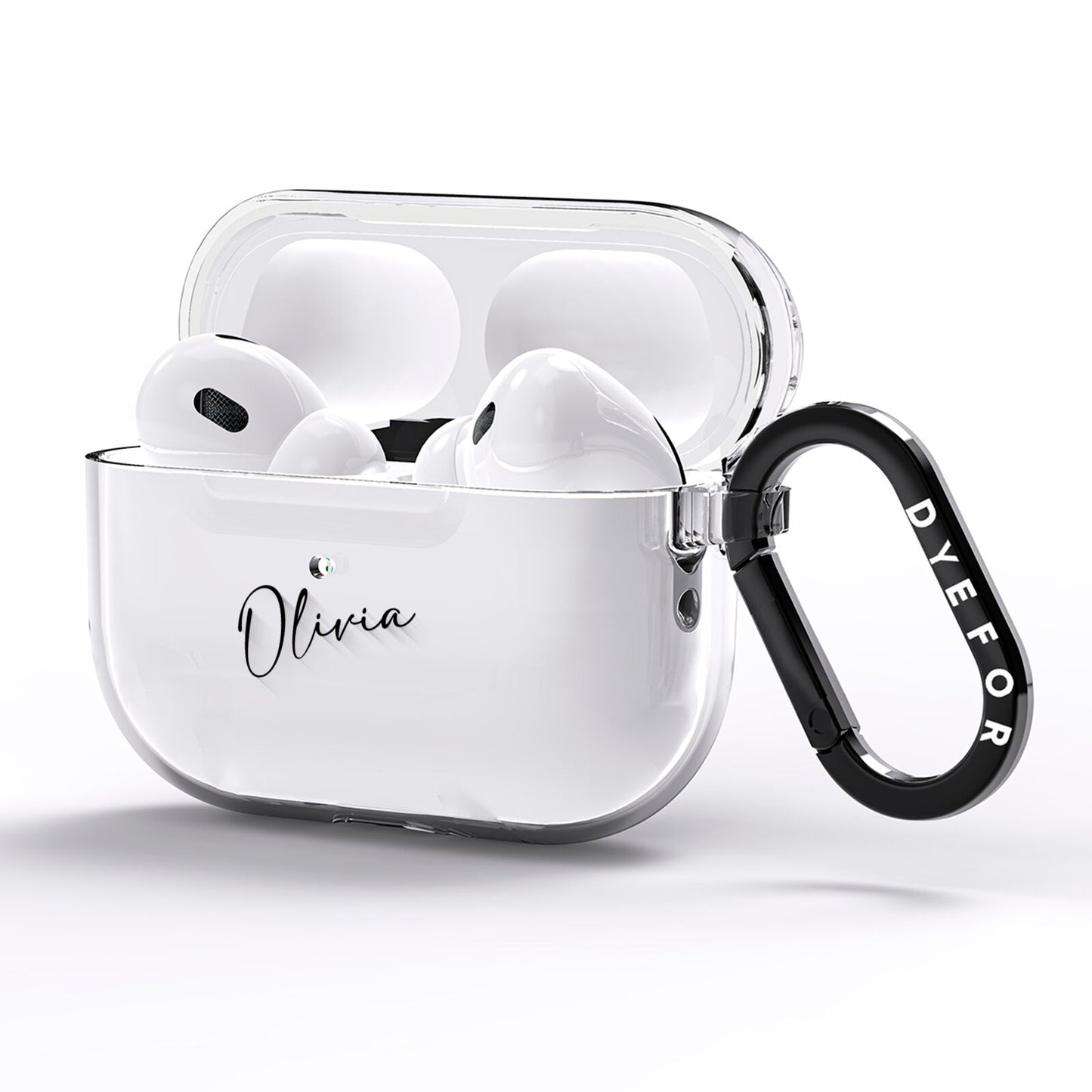 Custom Signature AirPods Pro Clear Case Side Image