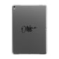 Custom Signature Apple iPad Grey Case