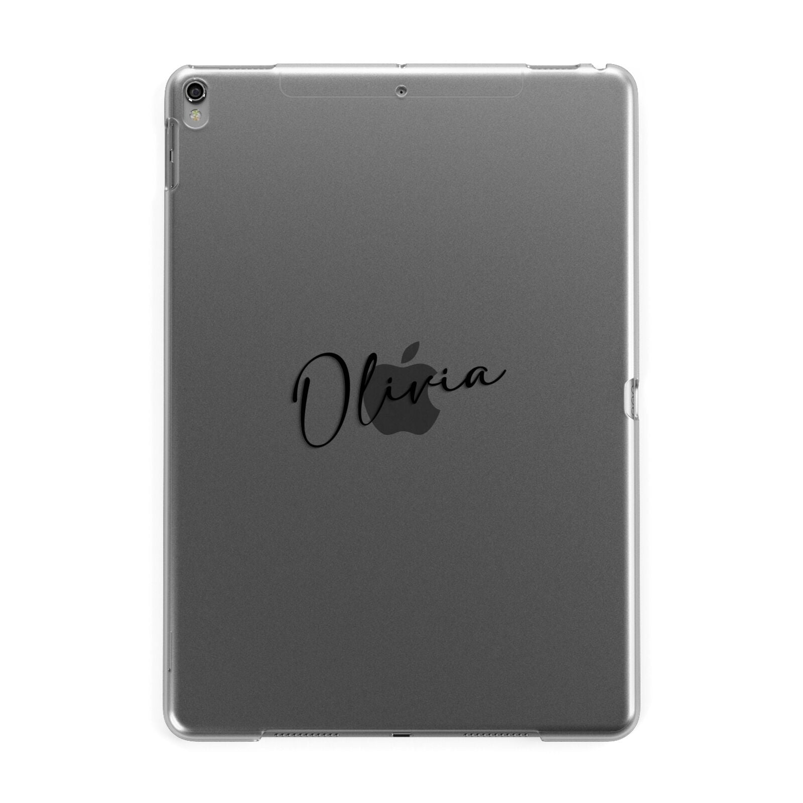 Custom Signature Apple iPad Grey Case