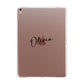 Custom Signature Apple iPad Rose Gold Case