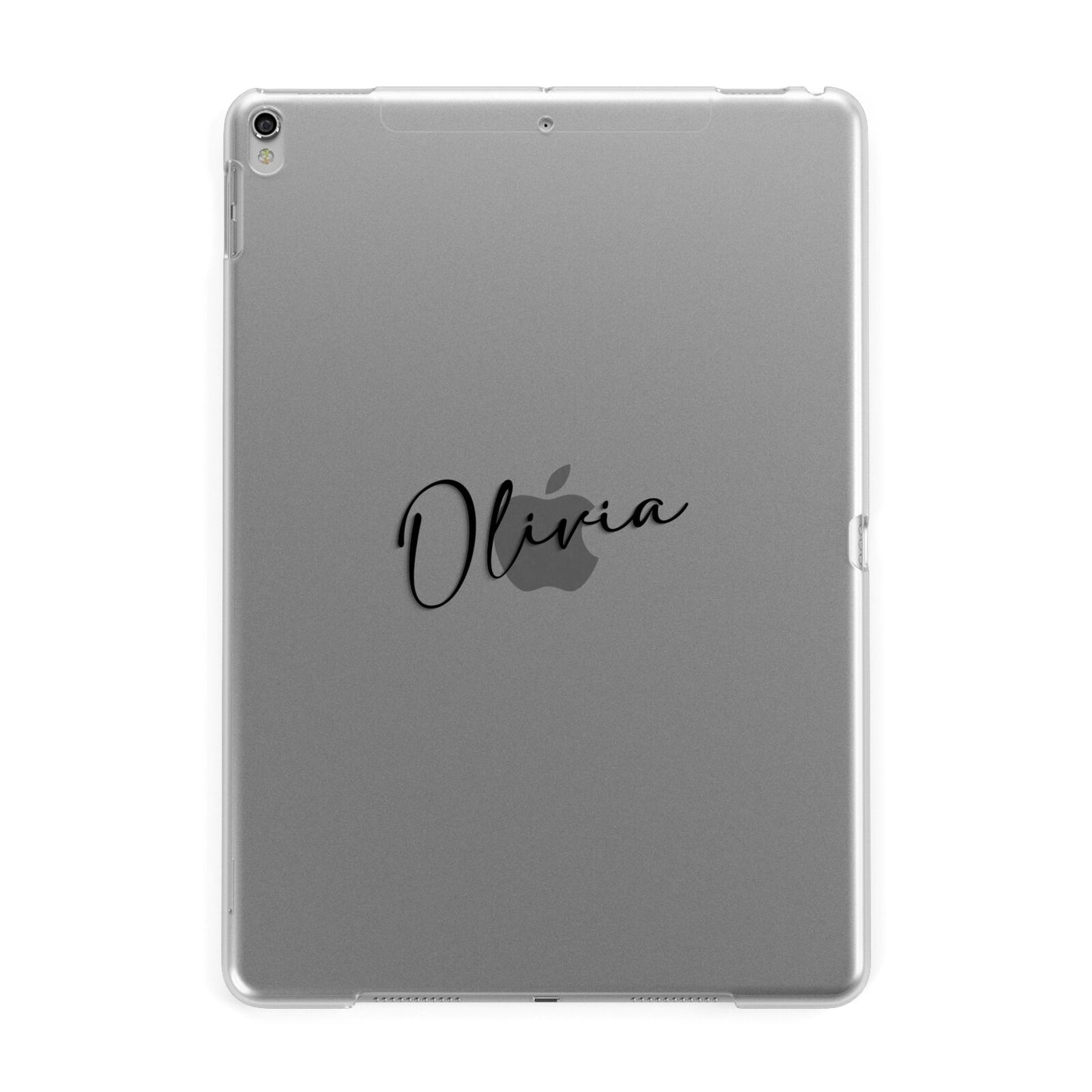 Custom Signature Apple iPad Silver Case