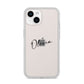 Custom Signature iPhone 14 Clear Tough Case Starlight