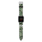 Custom Snakeskin Effect Apple Watch Strap with Silver Hardware