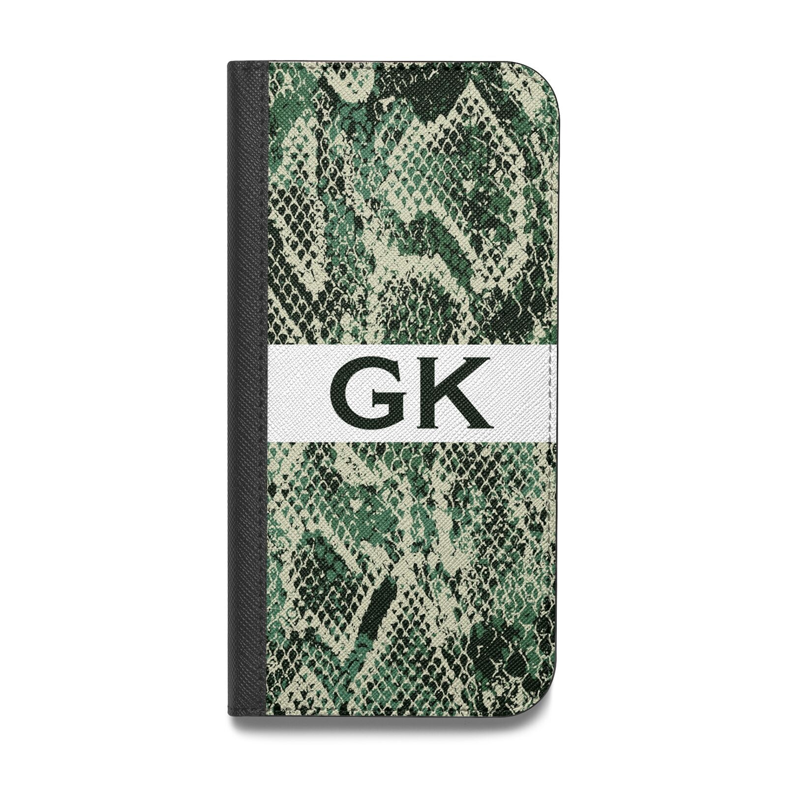 Custom Snakeskin Effect Vegan Leather Flip Samsung Case