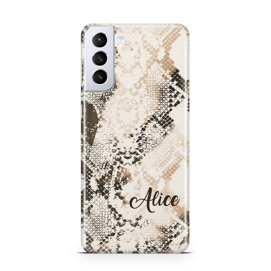 Custom Snakeskin Samsung S21 Plus Phone Case