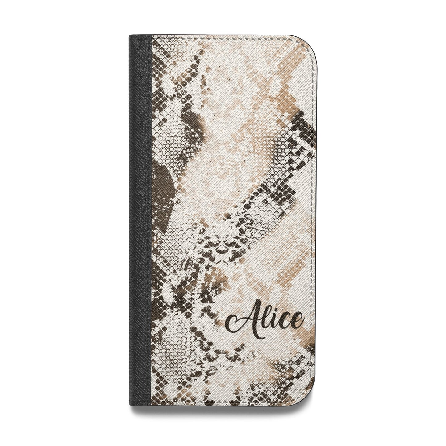 Custom Snakeskin Vegan Leather Flip Samsung Case