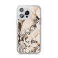 Custom Snakeskin iPhone 14 Pro Max Clear Tough Case Silver