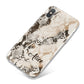 Custom Snakeskin iPhone X Bumper Case on Silver iPhone