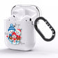 Custom Snowman Family AirPods Clear Case Side Image