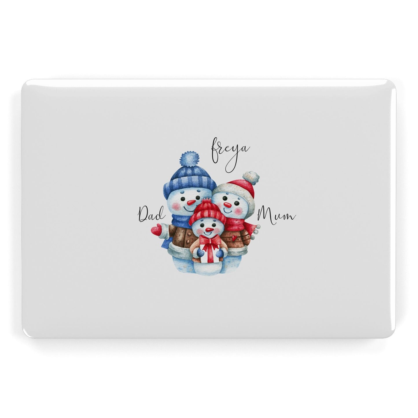 Custom Snowman Family Apple MacBook Case