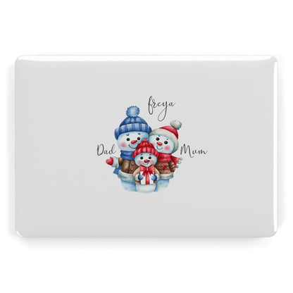 Custom Snowman Family Apple MacBook Case
