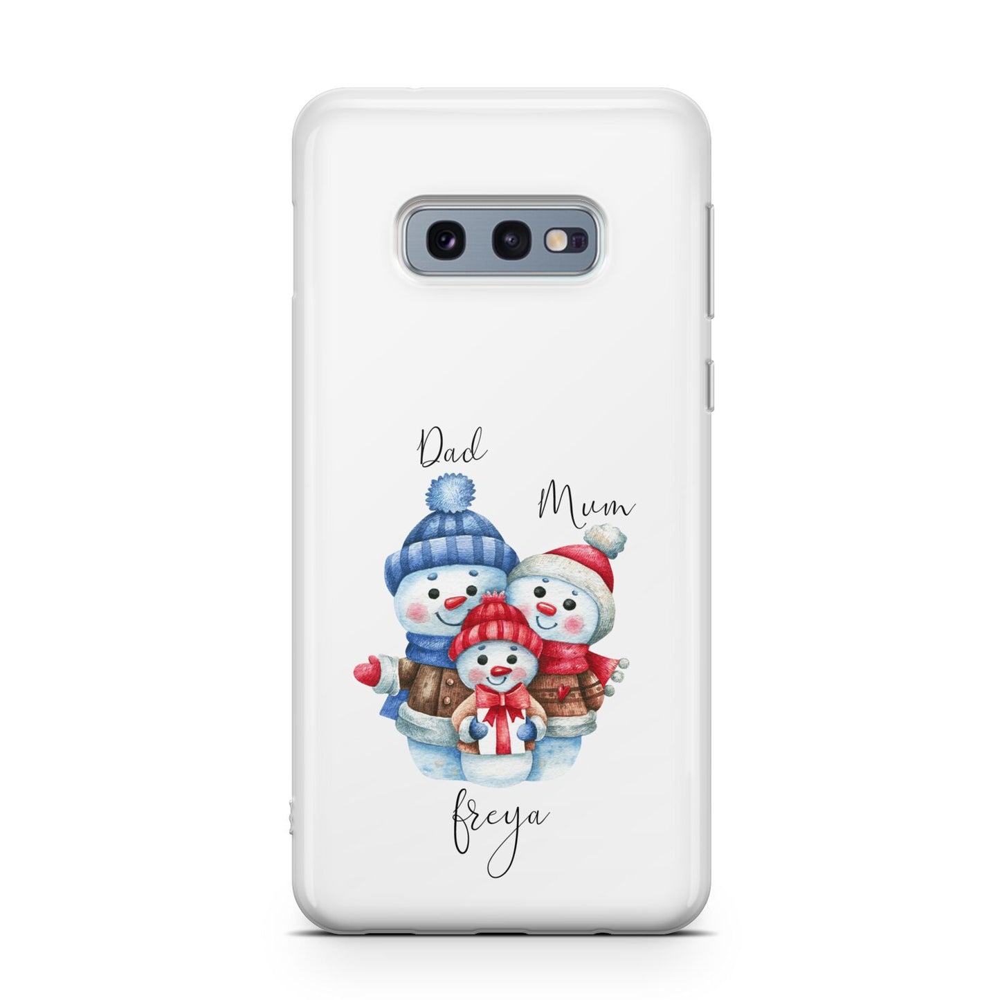 Custom Snowman Family Samsung Galaxy S10E Case