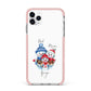 Custom Snowman Family iPhone 11 Pro Max Impact Pink Edge Case