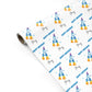 Custom Space Rocket Personalised Gift Wrap