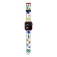 Custom Stickers Apple Watch Strap Size 38mm with Red Hardware