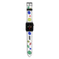 Custom Stickers Apple Watch Strap with Space Grey Hardware