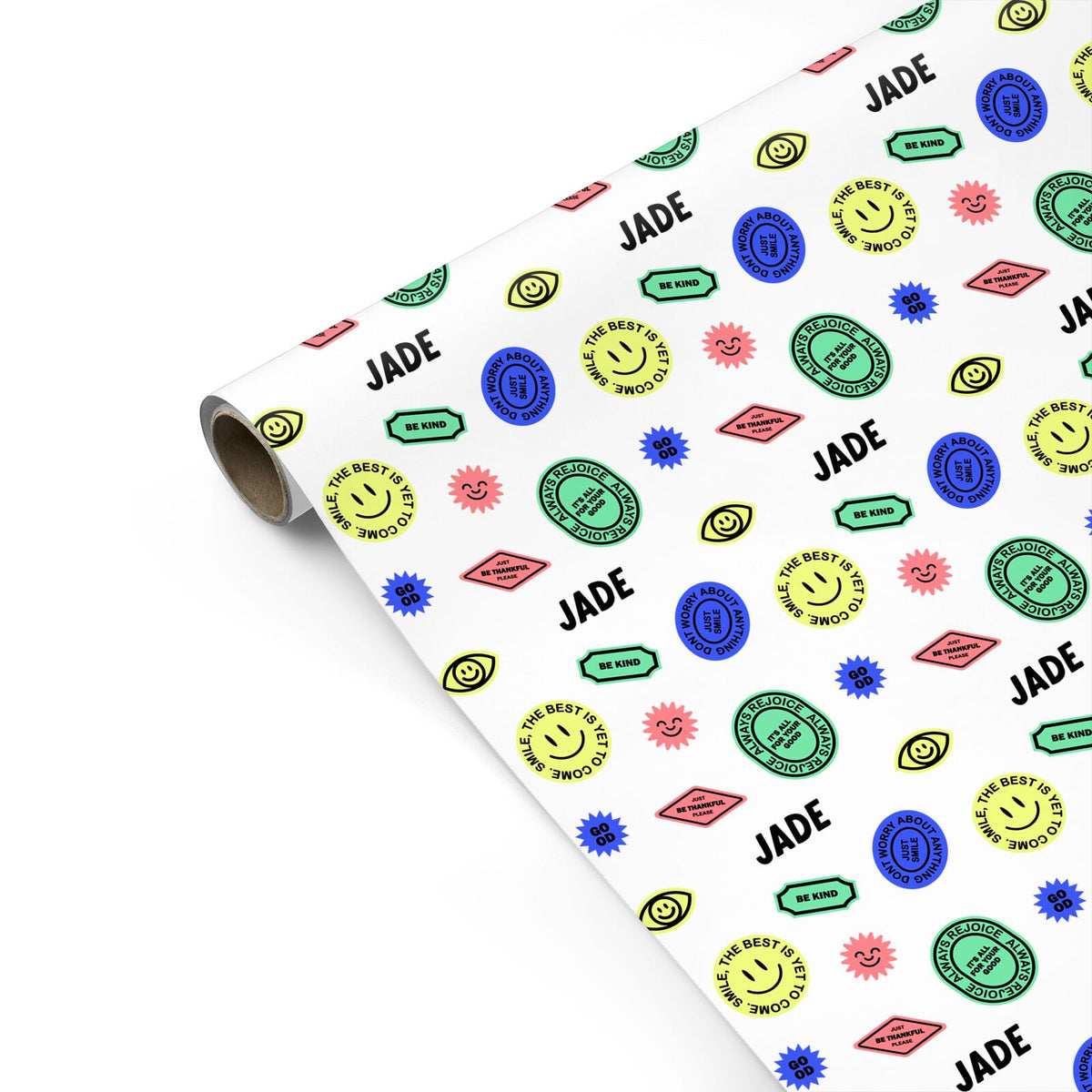 Sticker Wrapping Paper Custom Stickers Wrapping Paper – Dyefor