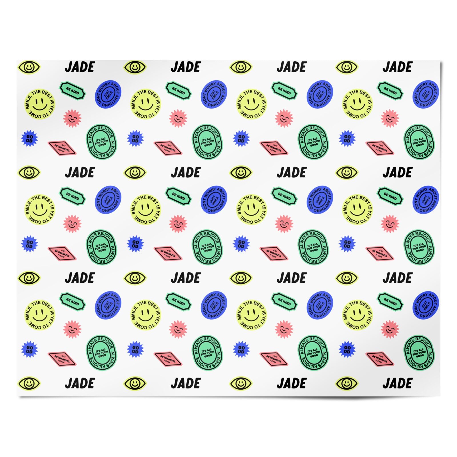 Custom Stickers Personalised Wrapping Paper Alternative