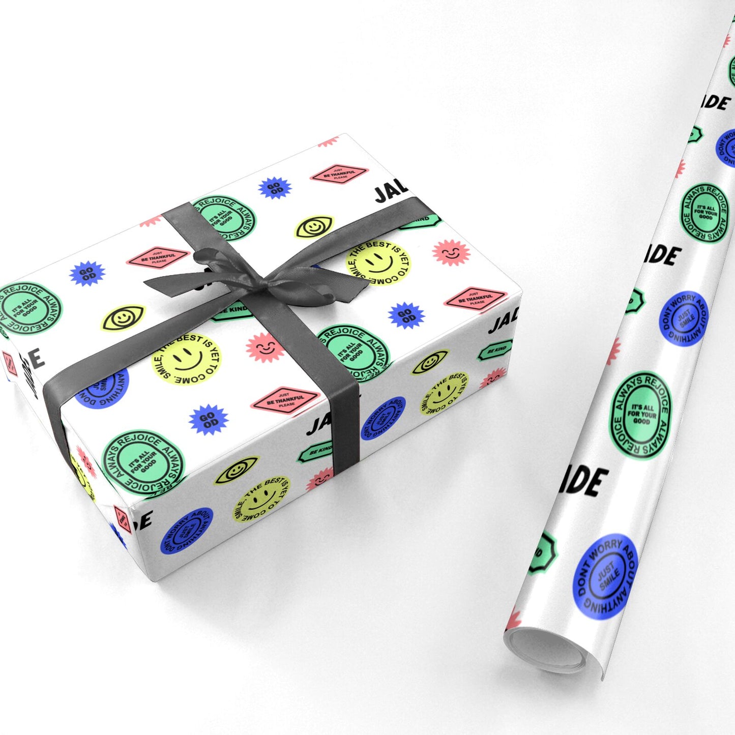 Custom Stickers Personalised Wrapping Paper