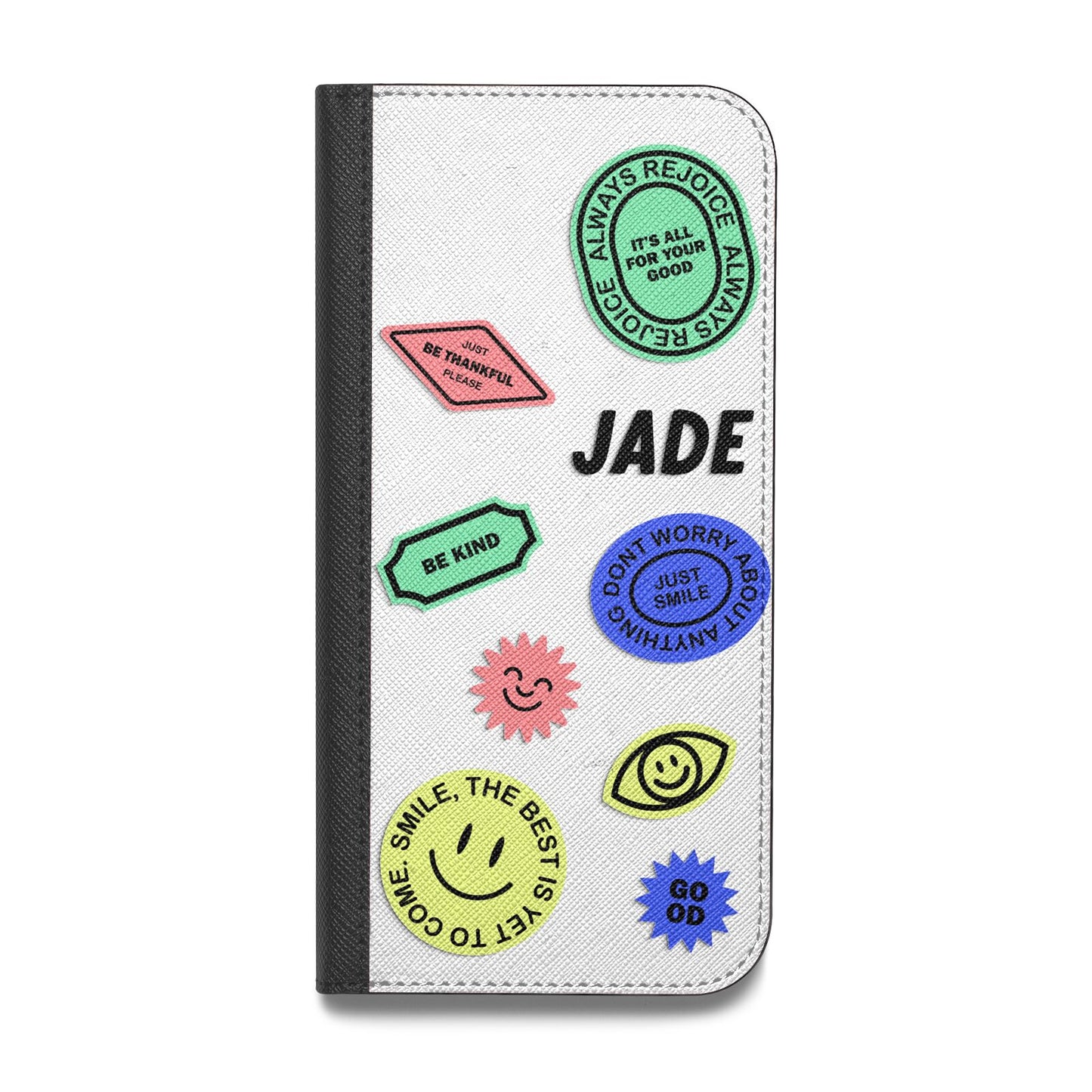 Custom Stickers Vegan Leather Flip Samsung Case