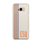 Custom Striped Initials Samsung Galaxy S8 Plus Case